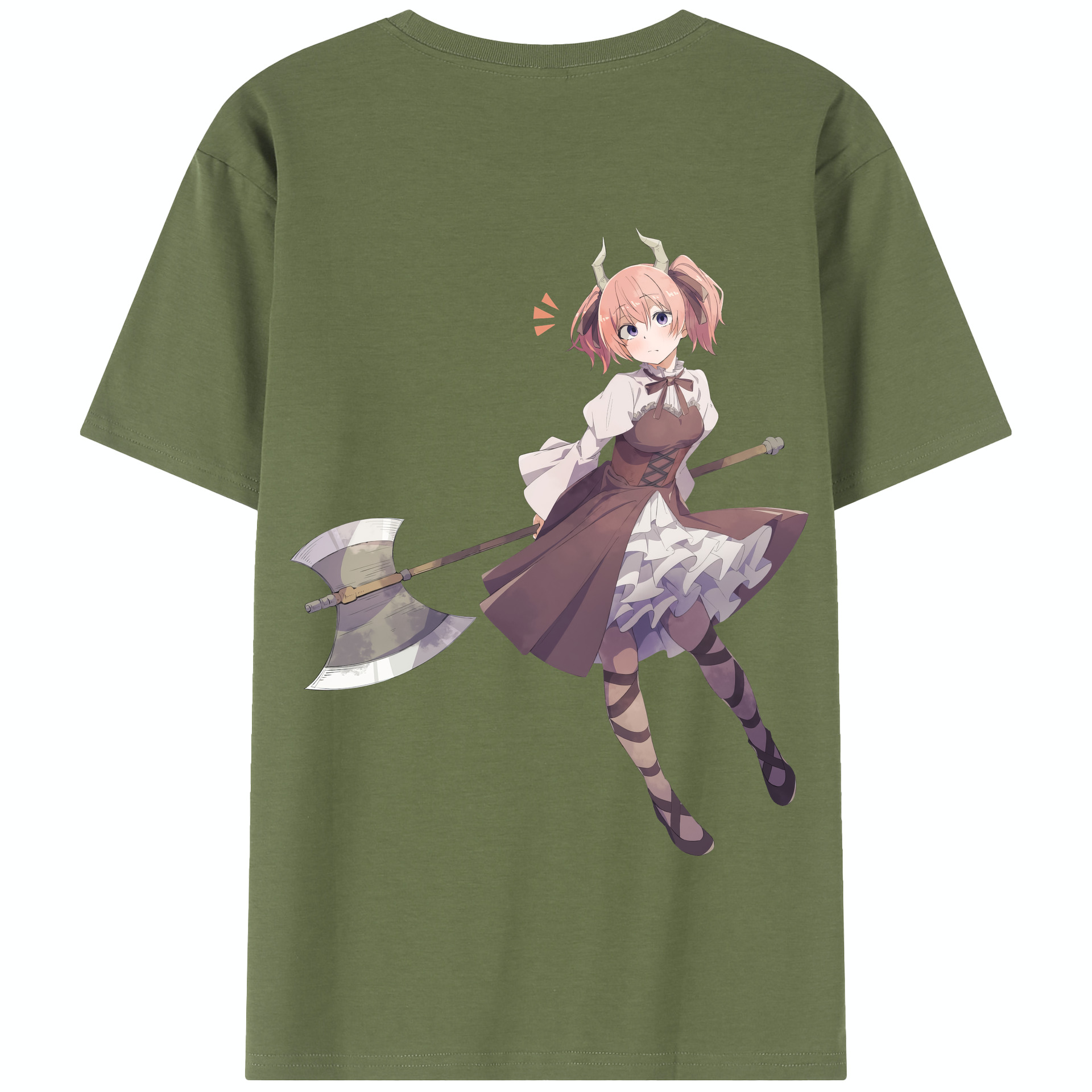 （画像用） 葬送のフリーレン Frieren 綿100％半袖Tシャツ（背面プリント）